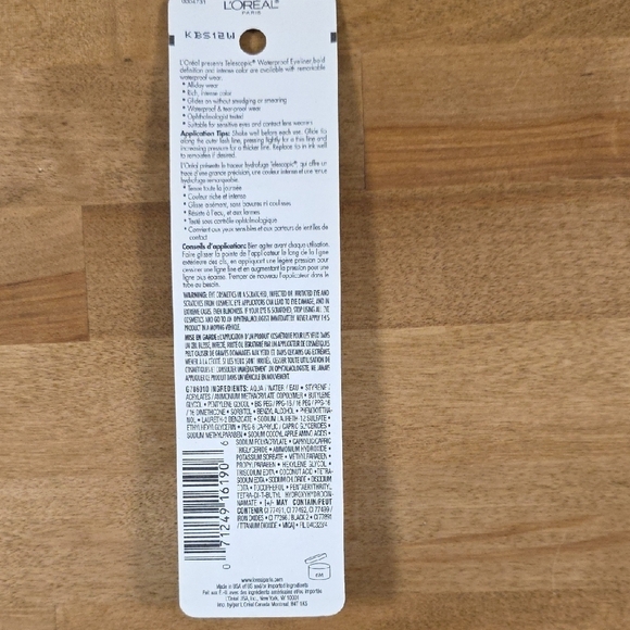 L'Oreal Telescopic Eyeliner in 800 Black Lot Of 2 - Picture 2 of 3